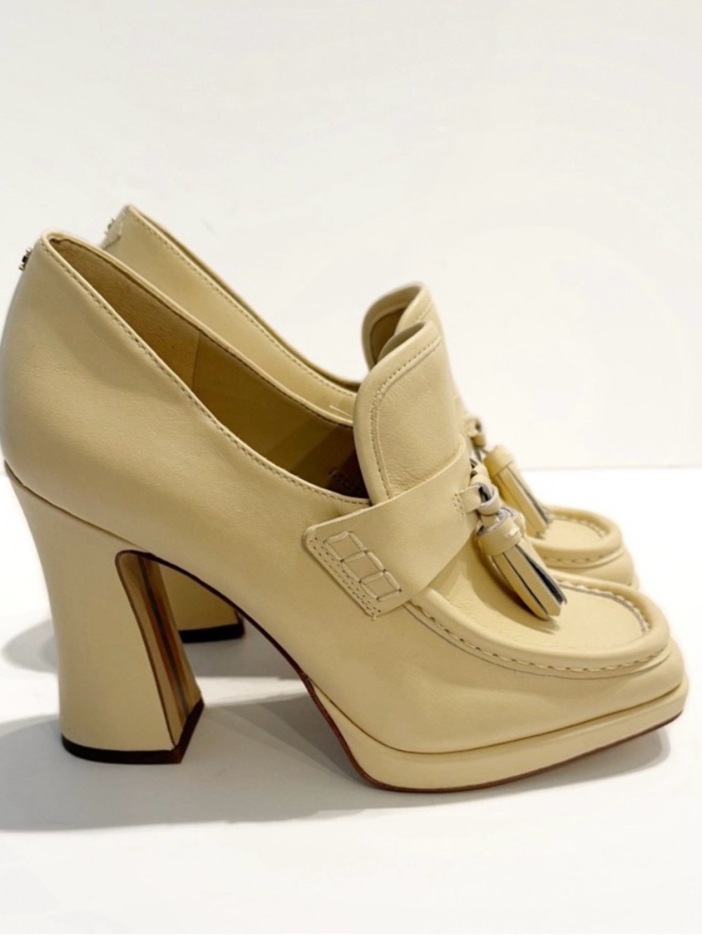 Sam Edelman Jed Heels, Color Eggshell Size 7 NWB - Picture 7 of 12